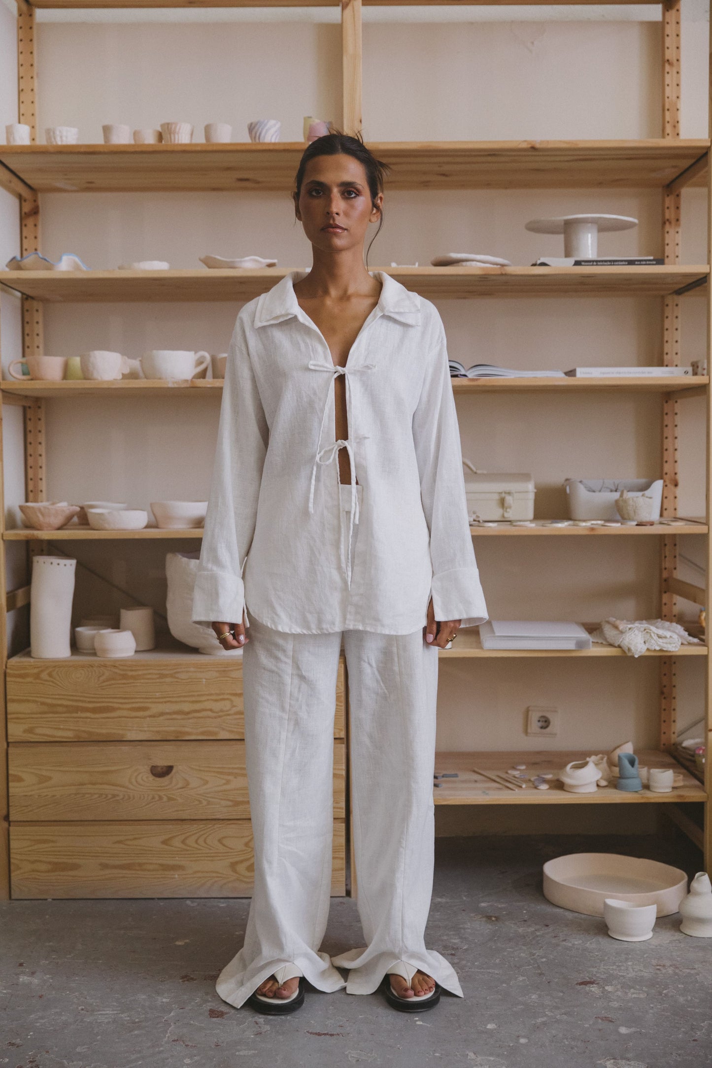 WHITE GLAZE SHIRT