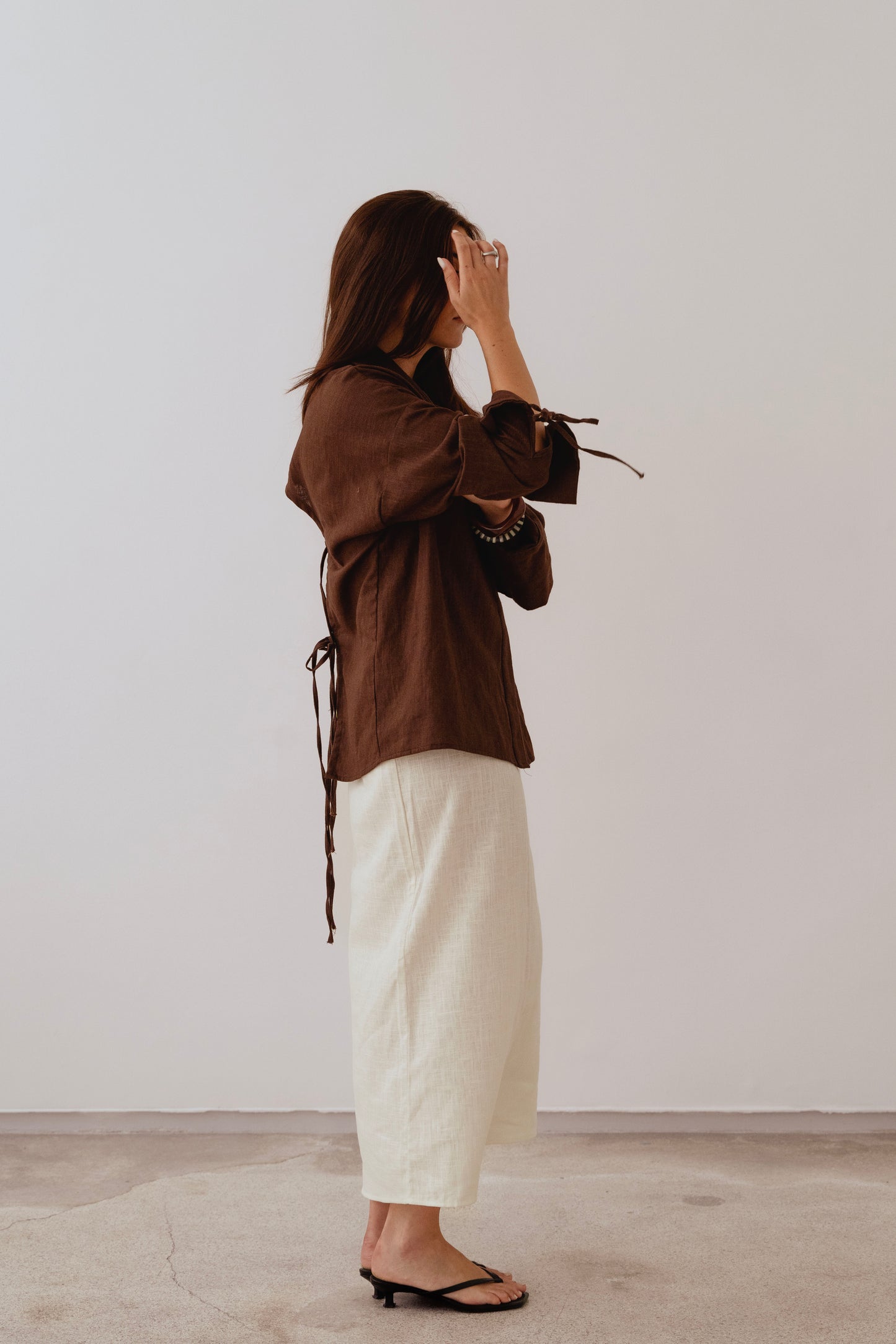 TAUPE LAUREN SHIRT