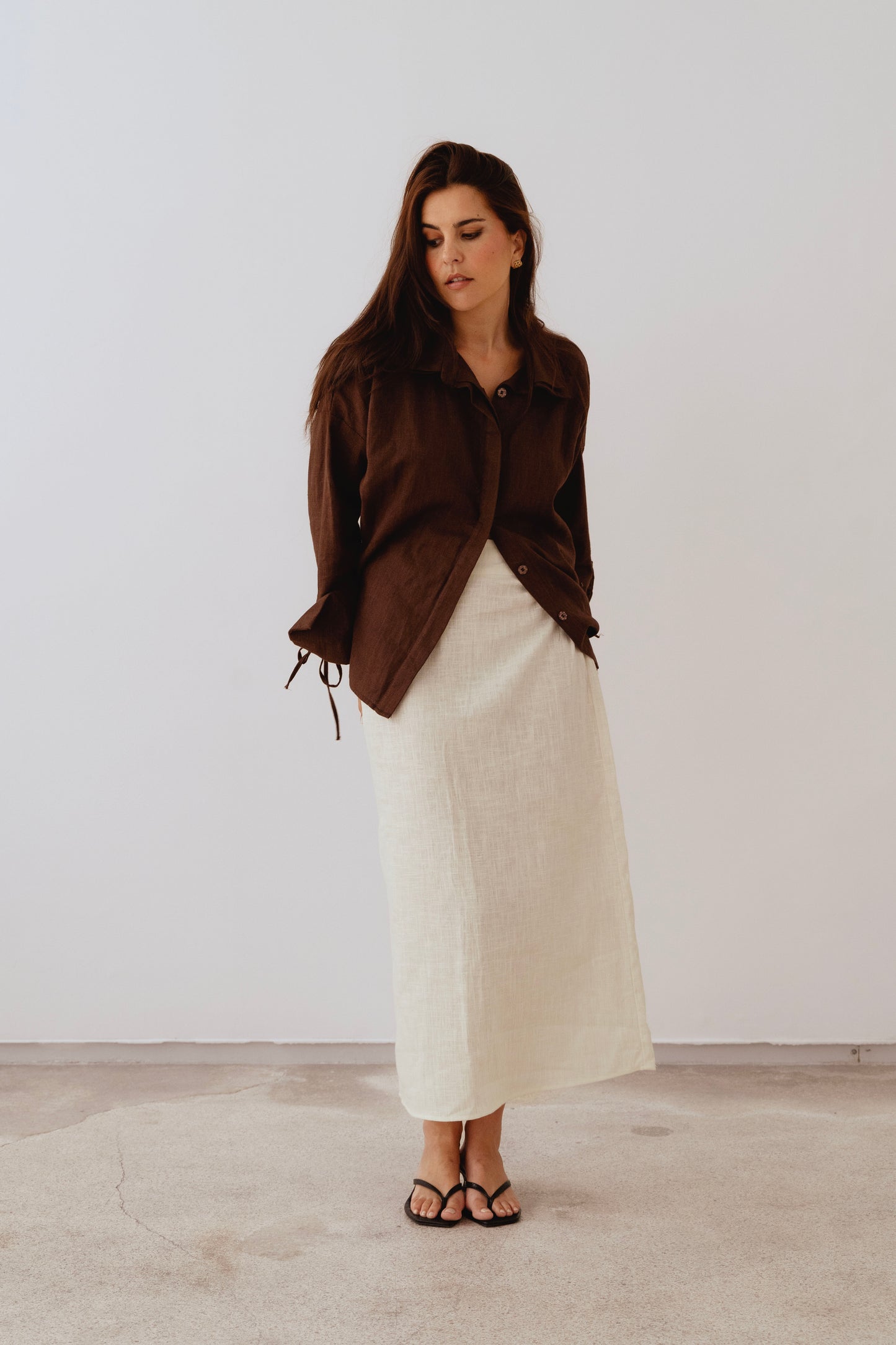 TAUPE LAUREN SHIRT