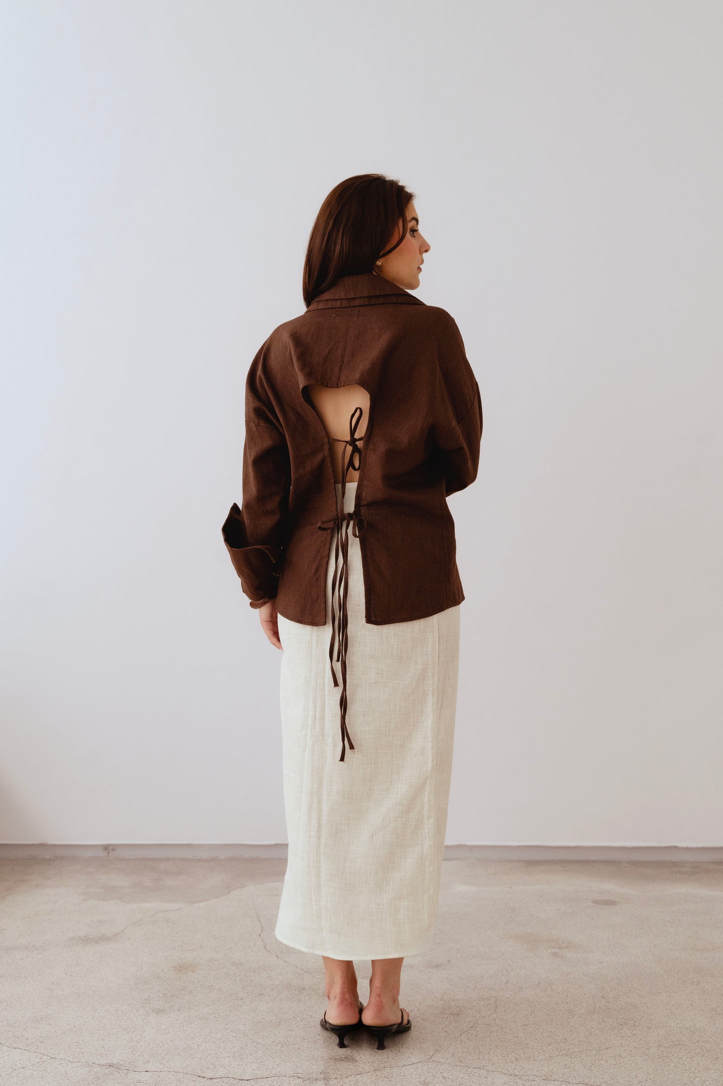 TAUPE LAUREN SHIRT