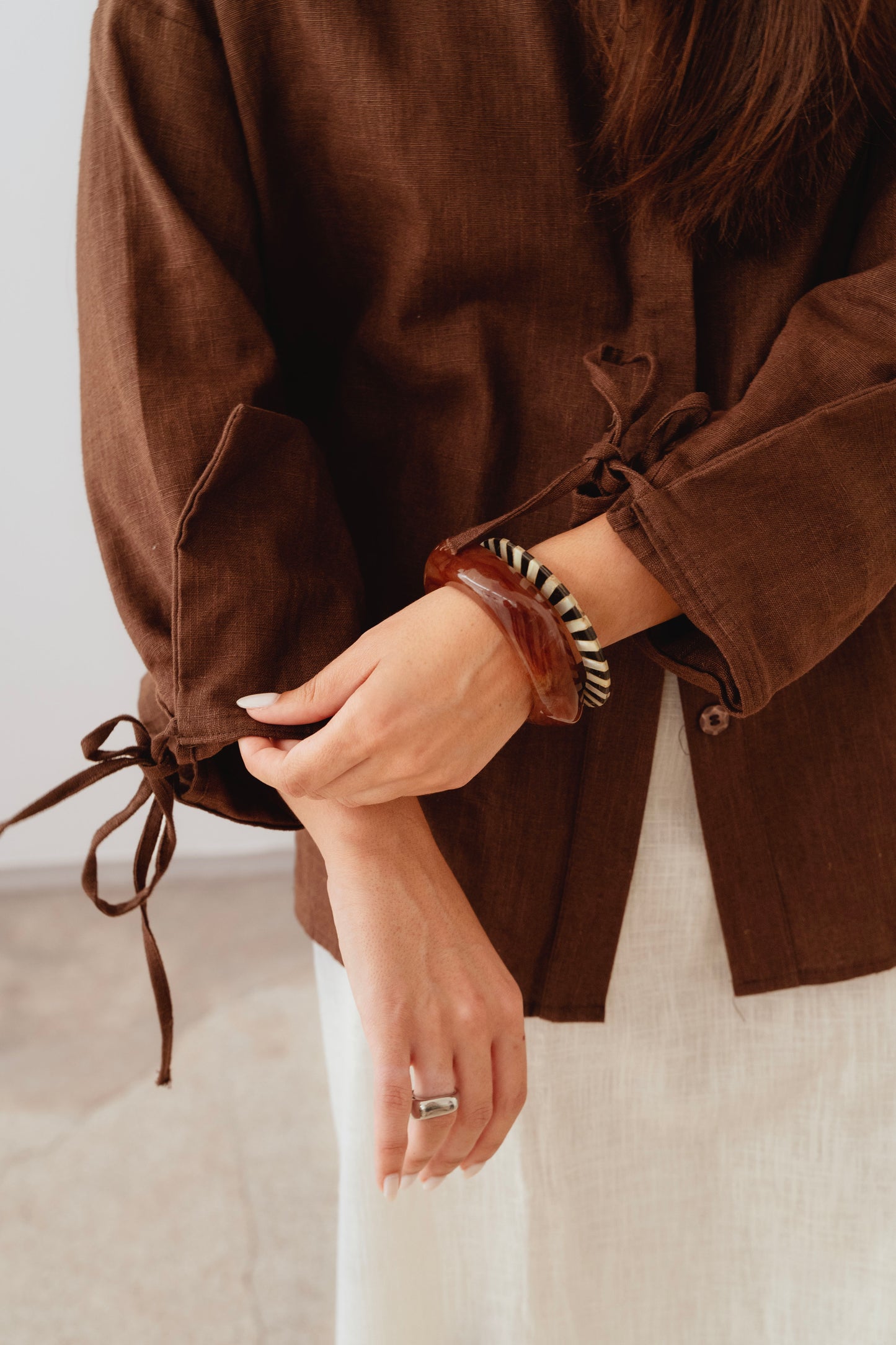 TAUPE LAUREN SHIRT