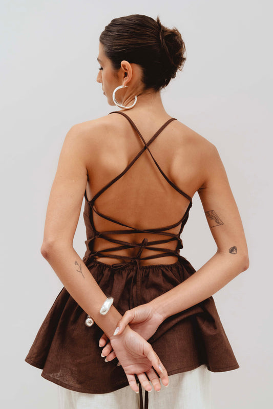 LUZIA TOP BROWN