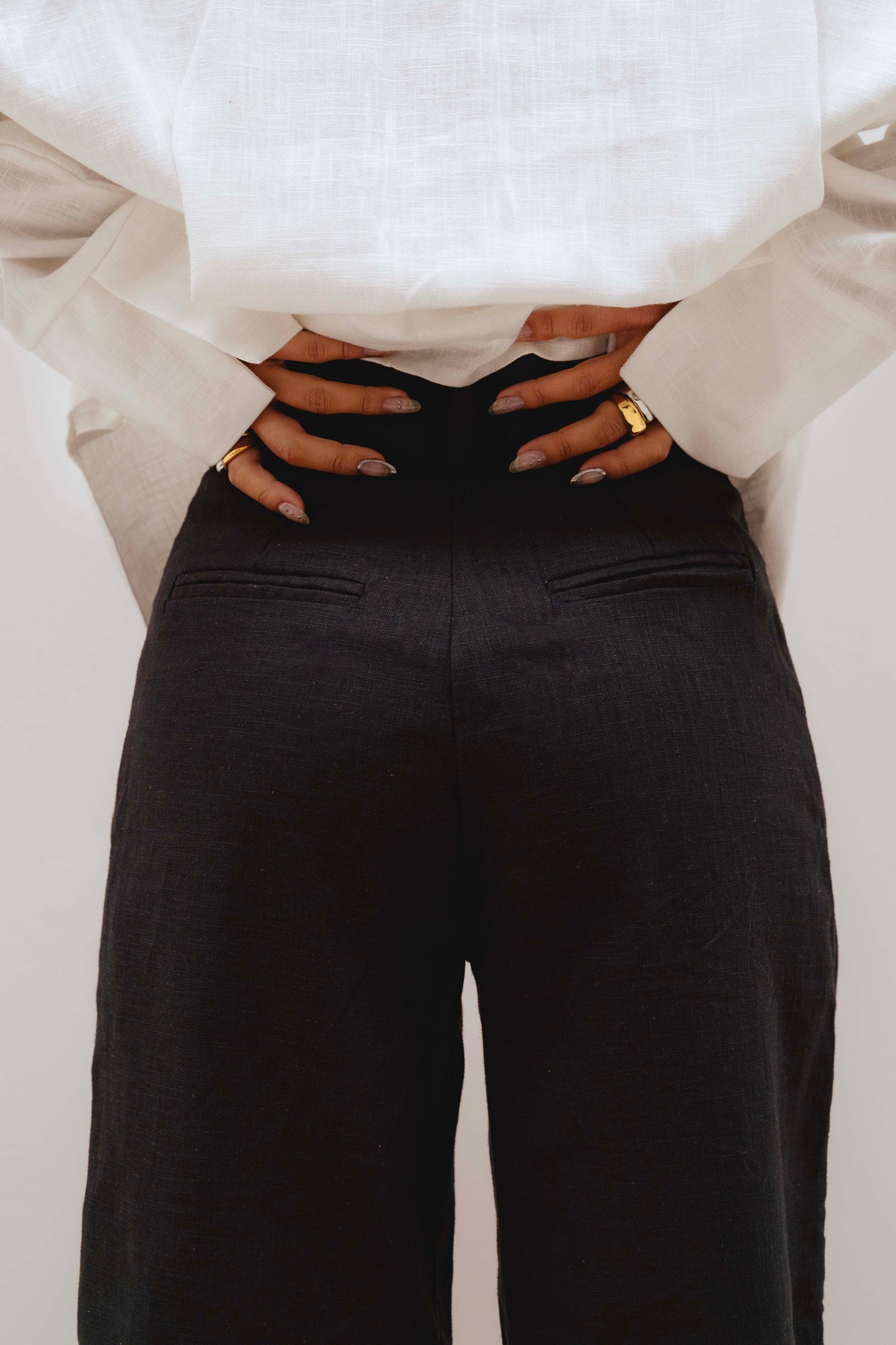 BLACK CLAY PANTS