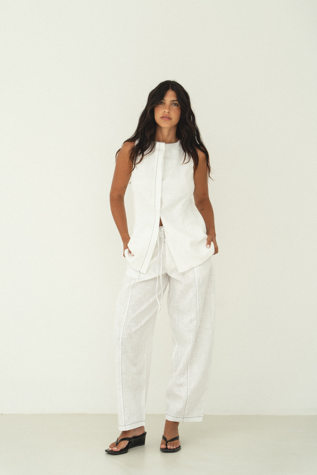 SIMONE BLANC PANTS