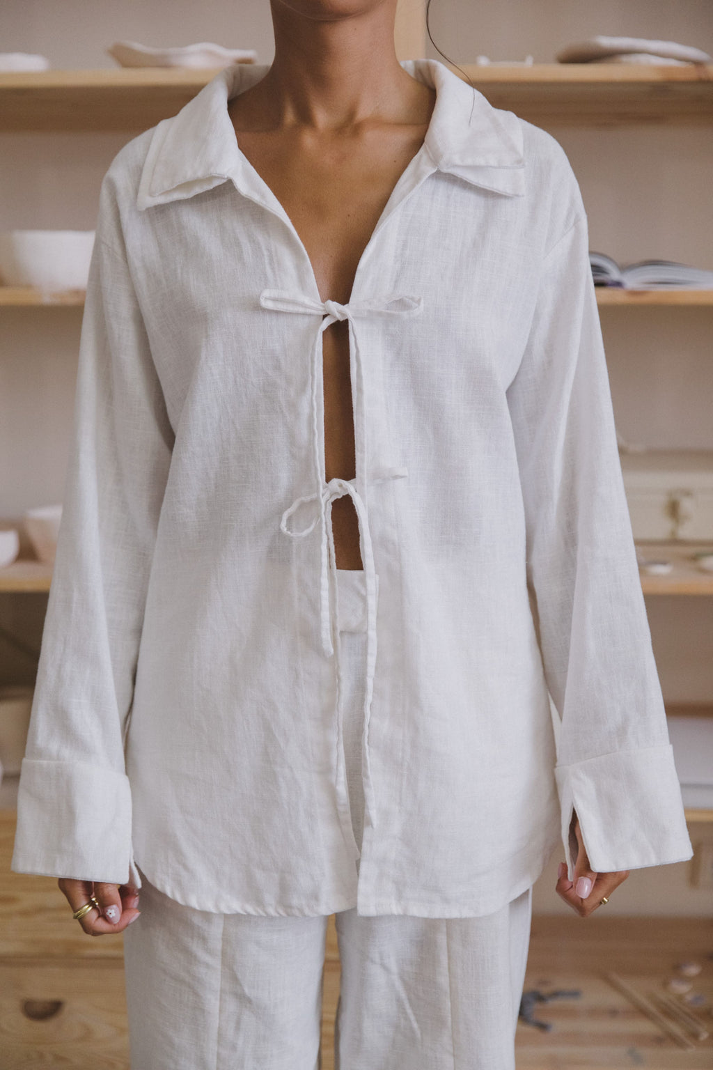 GLAZE WHITE SHIRT