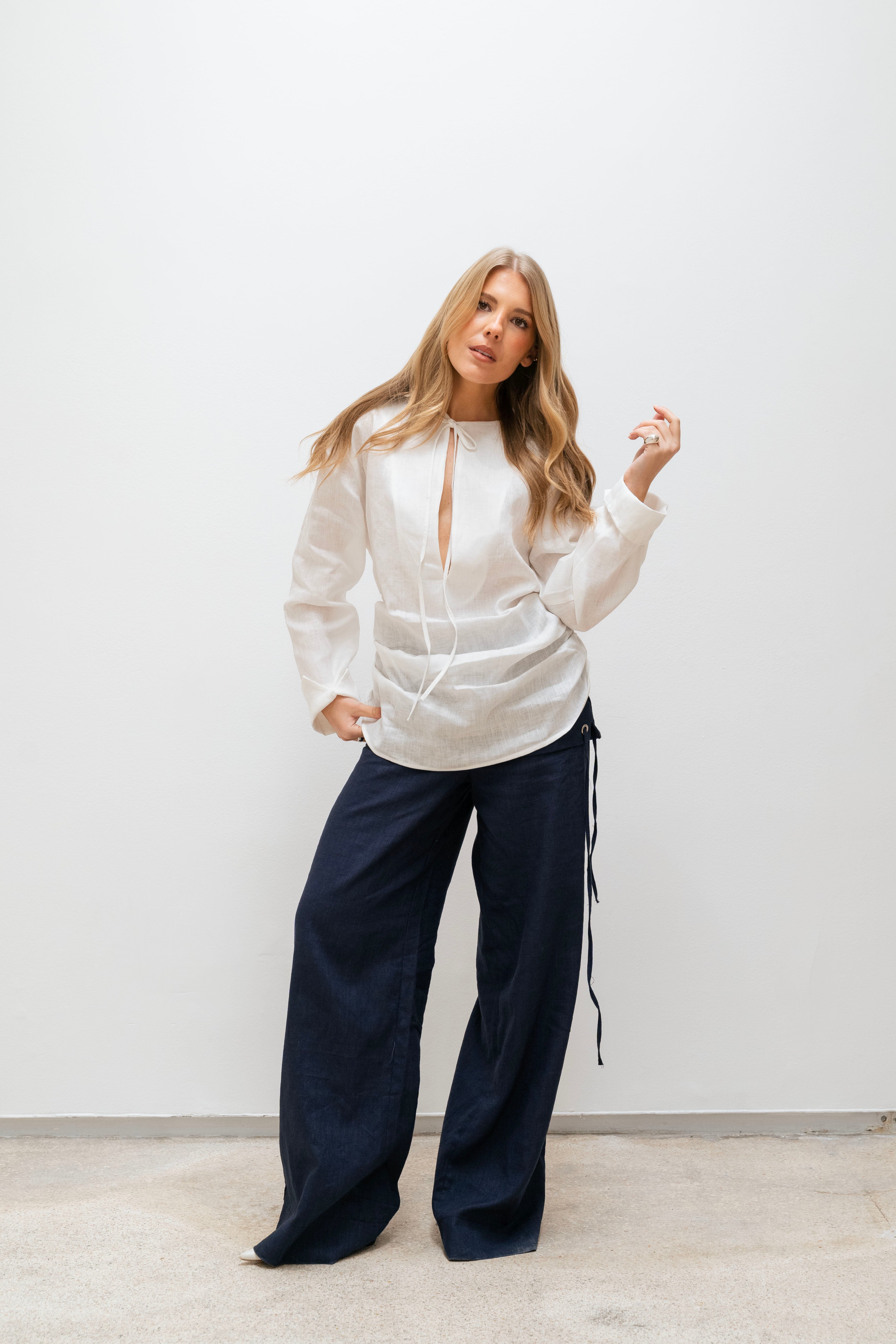 CLEMENCE WHITE SHIRT