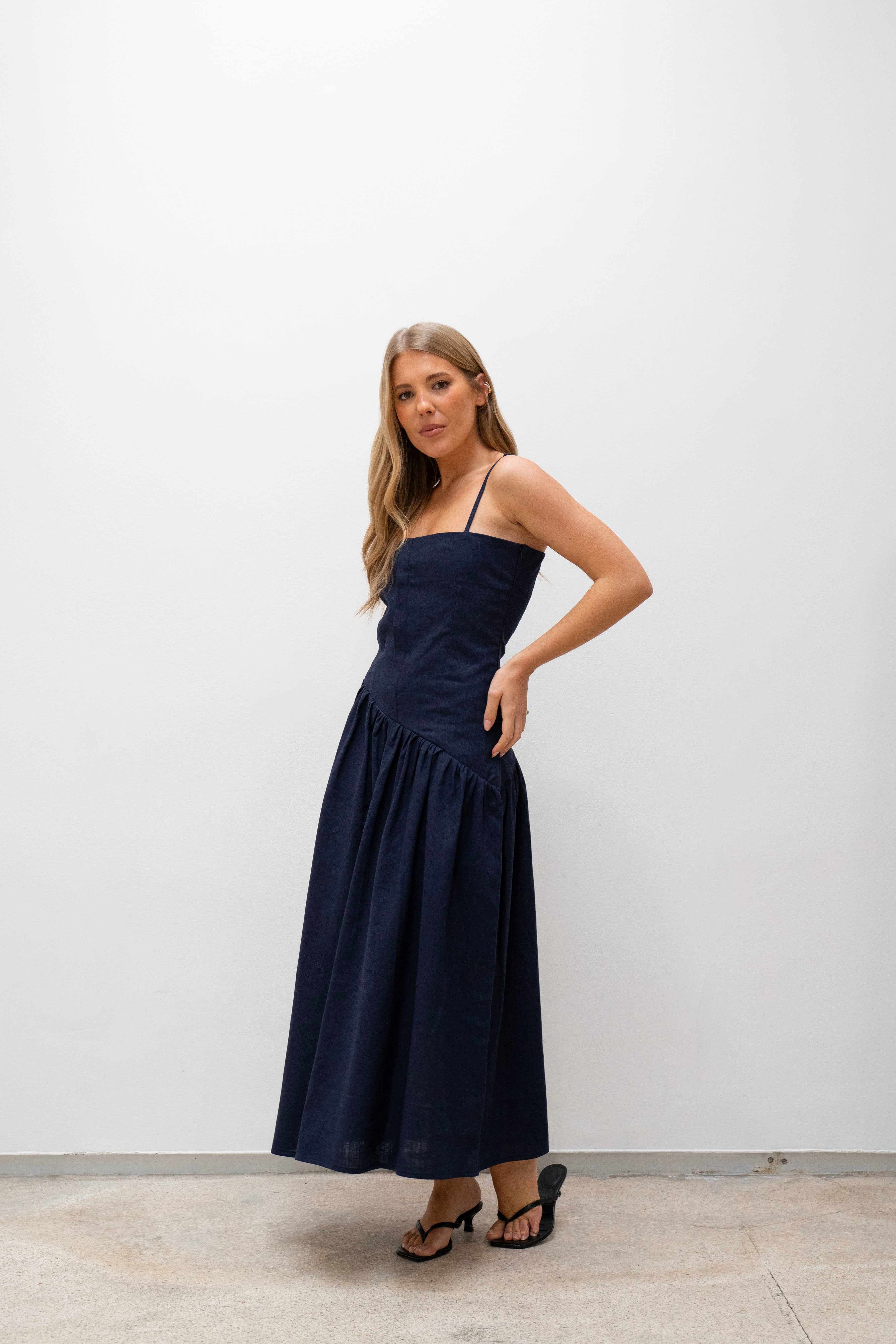 CAMILLE NAVY DRESS