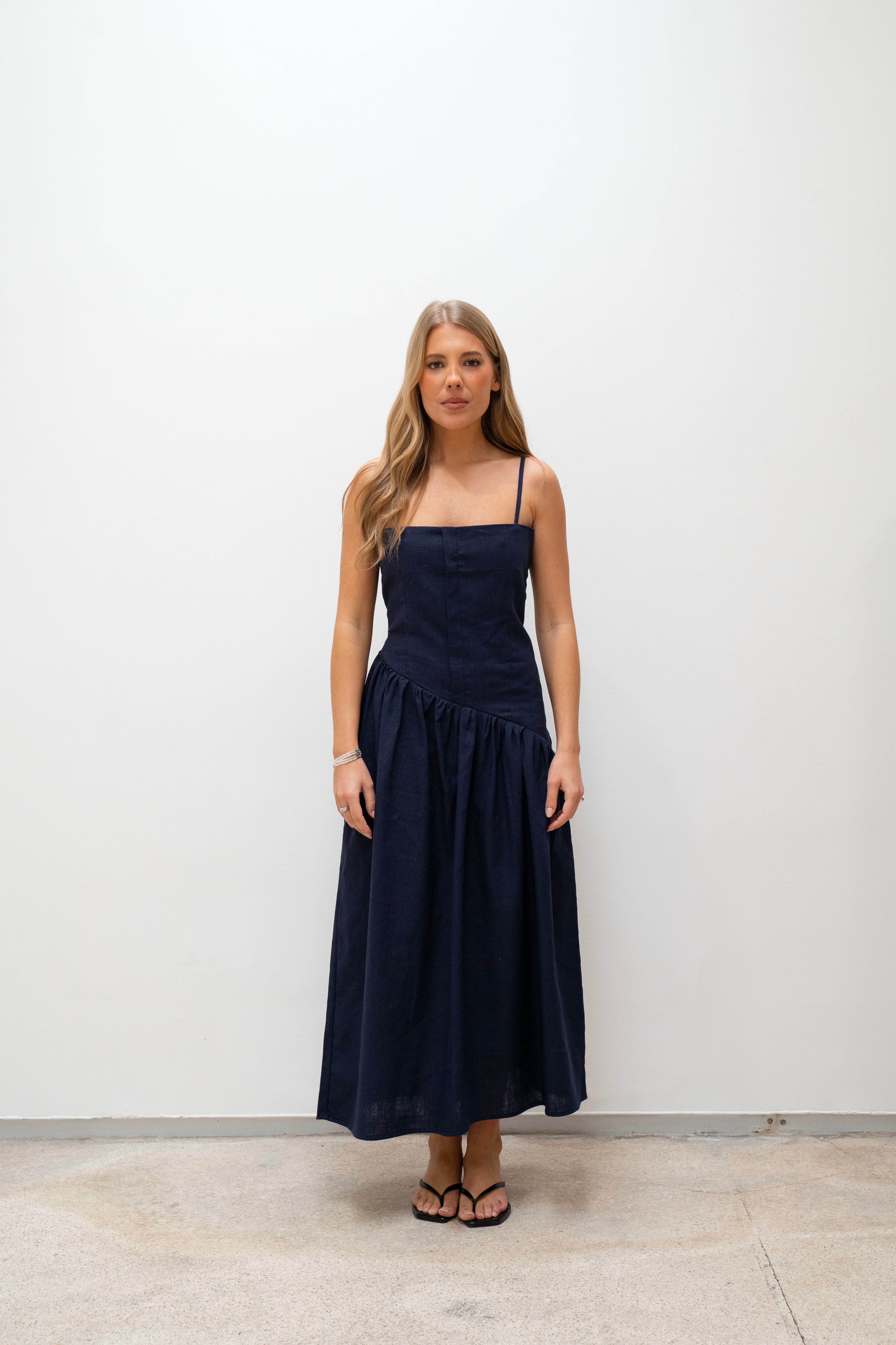 CAMILLE NAVY DRESS