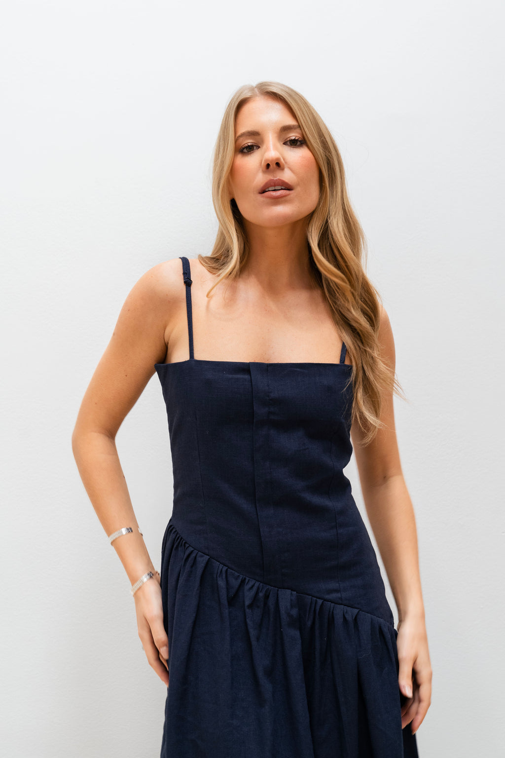CAMILLE NAVY DRESS