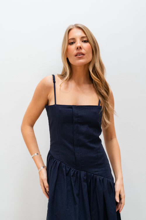 CAMILLE NAVY DRESS