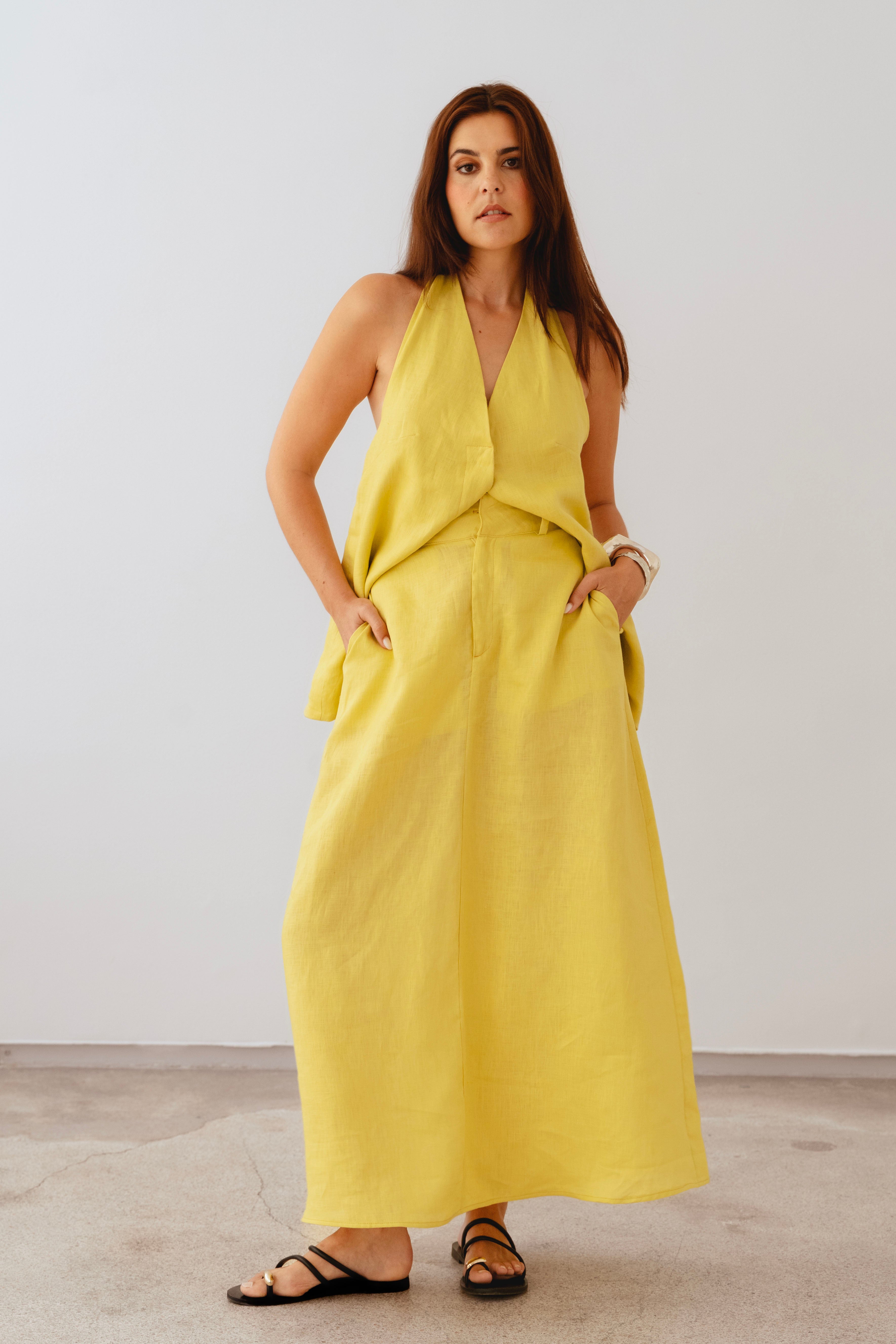AIRA YELLOW SKIRT