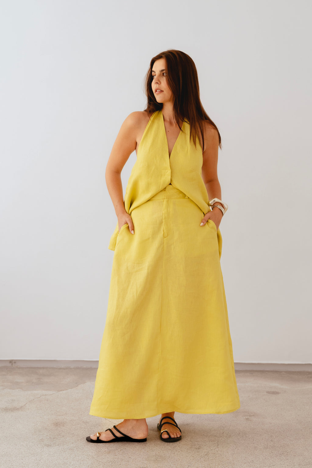AIRA YELLOW SKIRT
