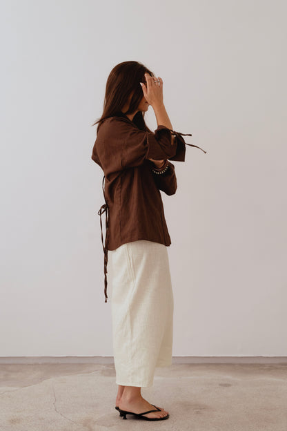 TAUPE LAUREN SHIRT