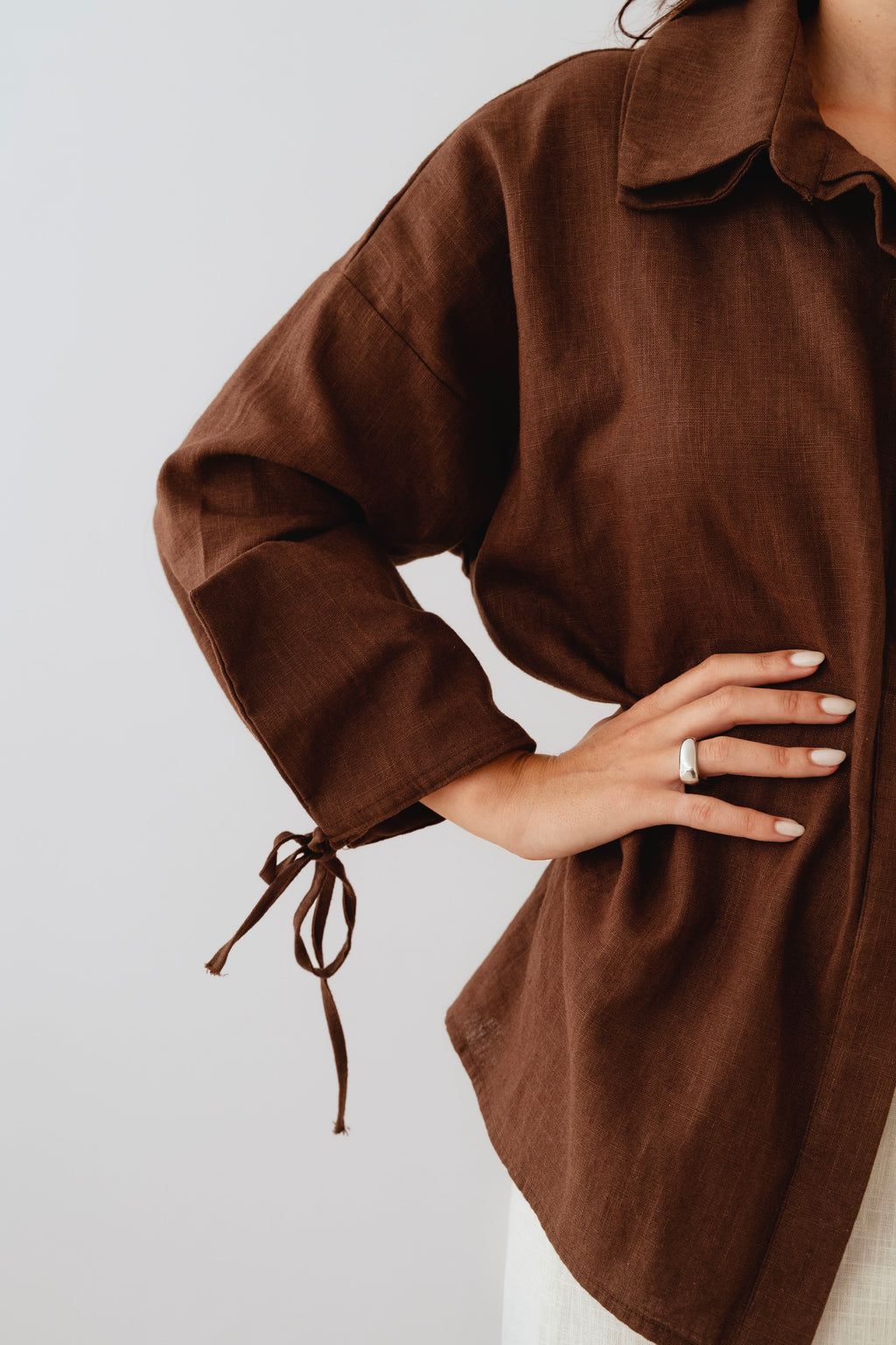 LAUREN TAUPE SHIRT