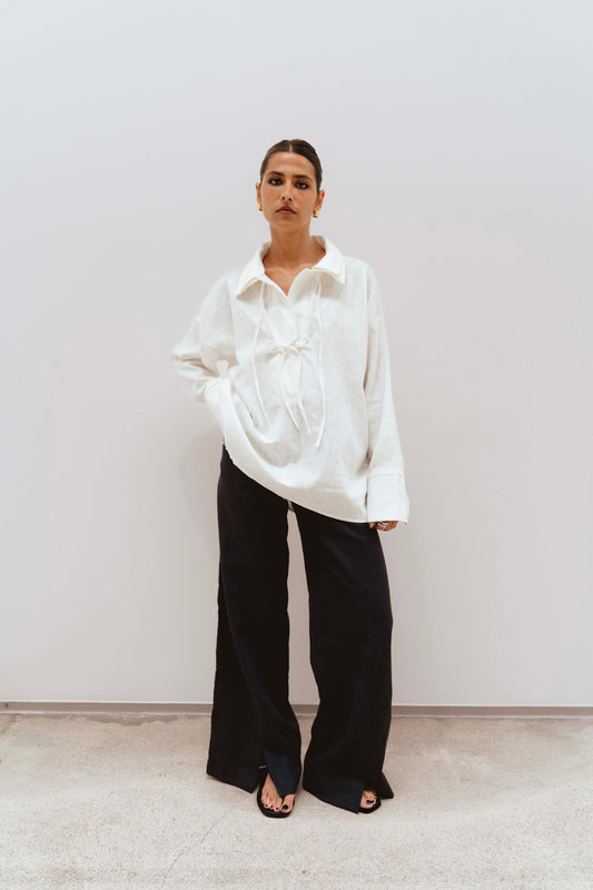 BLACK CLAY PANTS