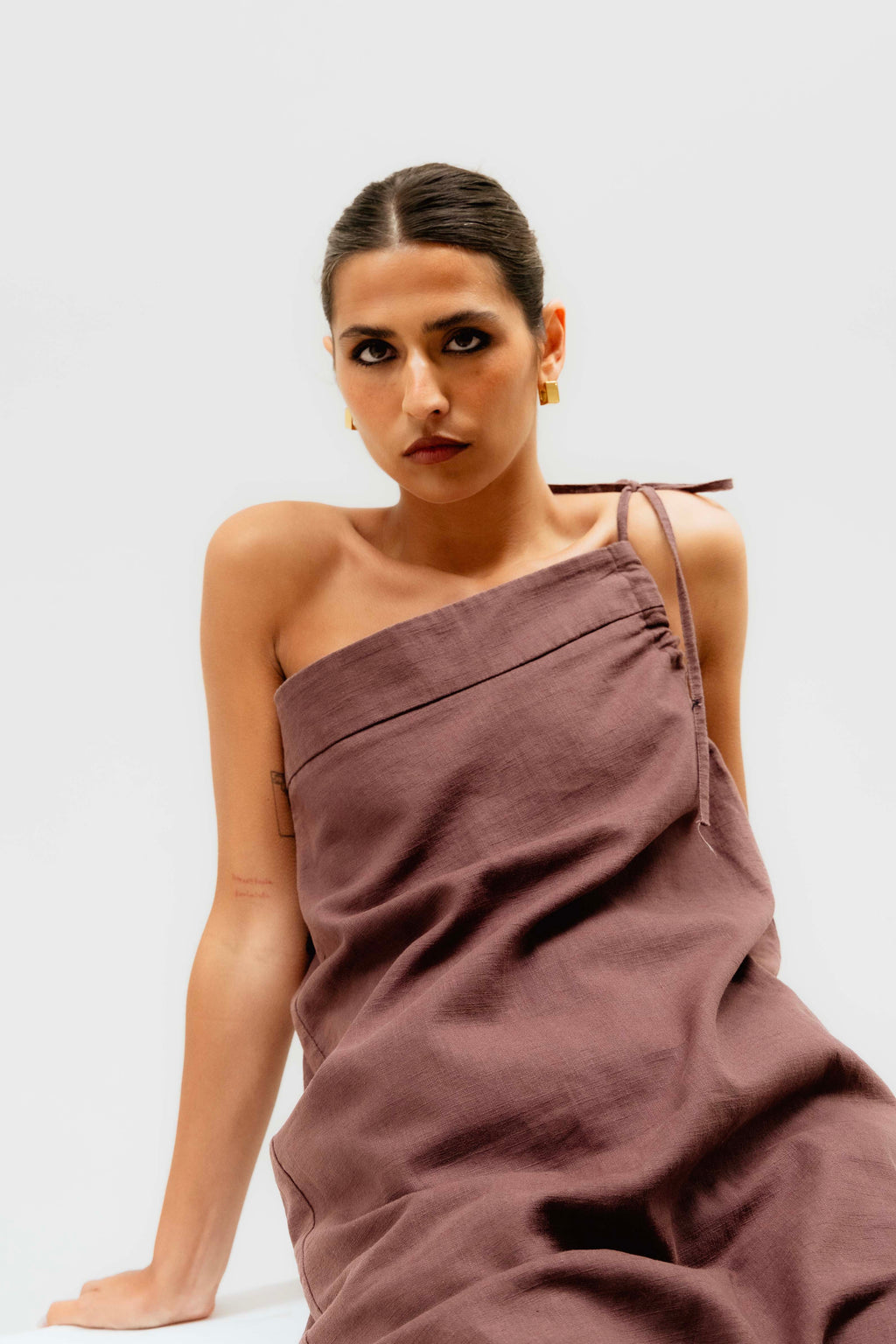 MARY TAUPE SKIRT
