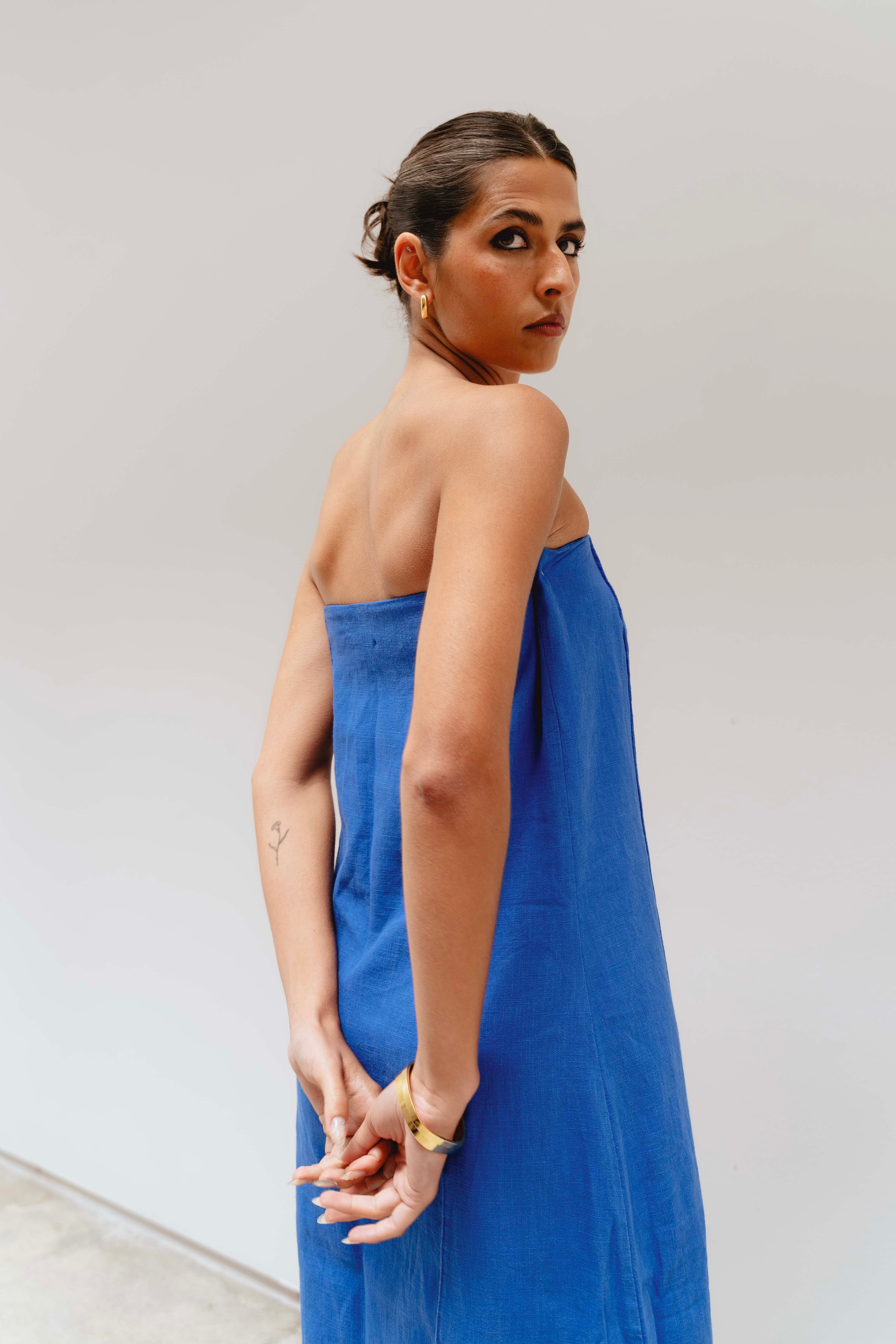 SOPHIE DEEP BLUE DRESS