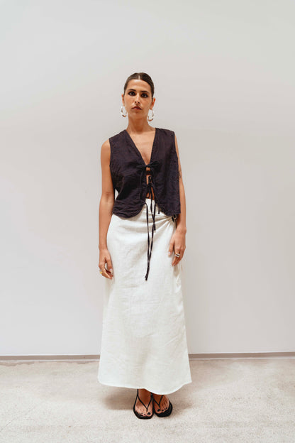 WHITE MARY SKIRT