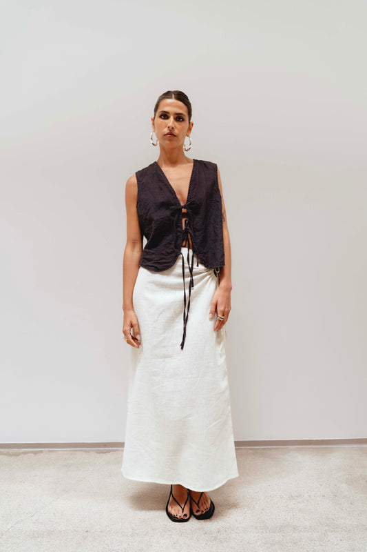 WHITE MARY SKIRT