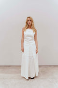AURORA WHITE MIDI DRESS